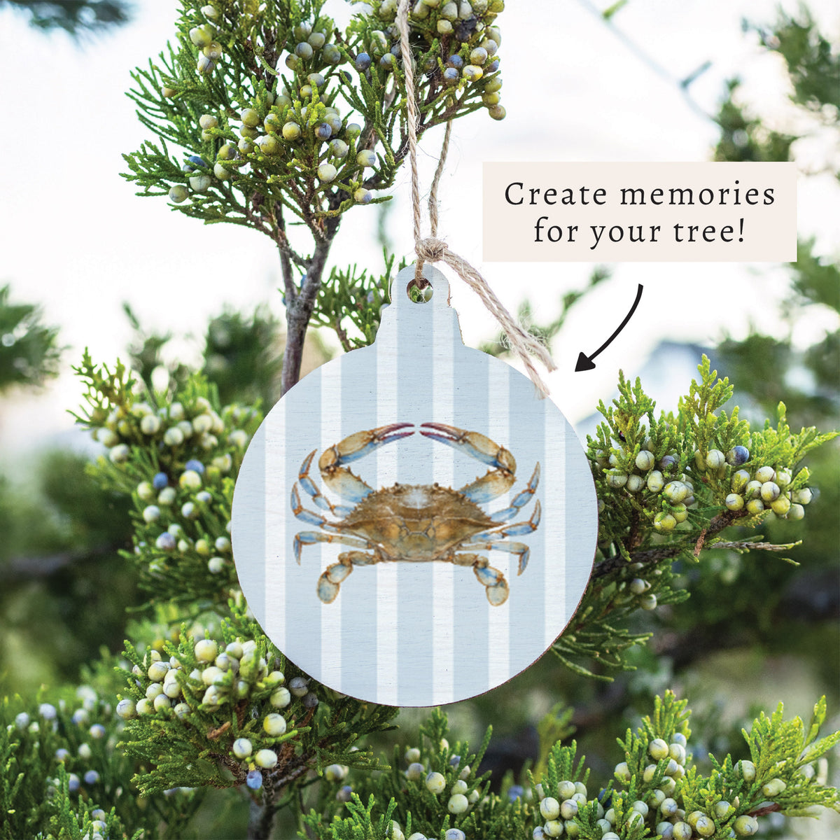Maryland Striped Crab Ornament