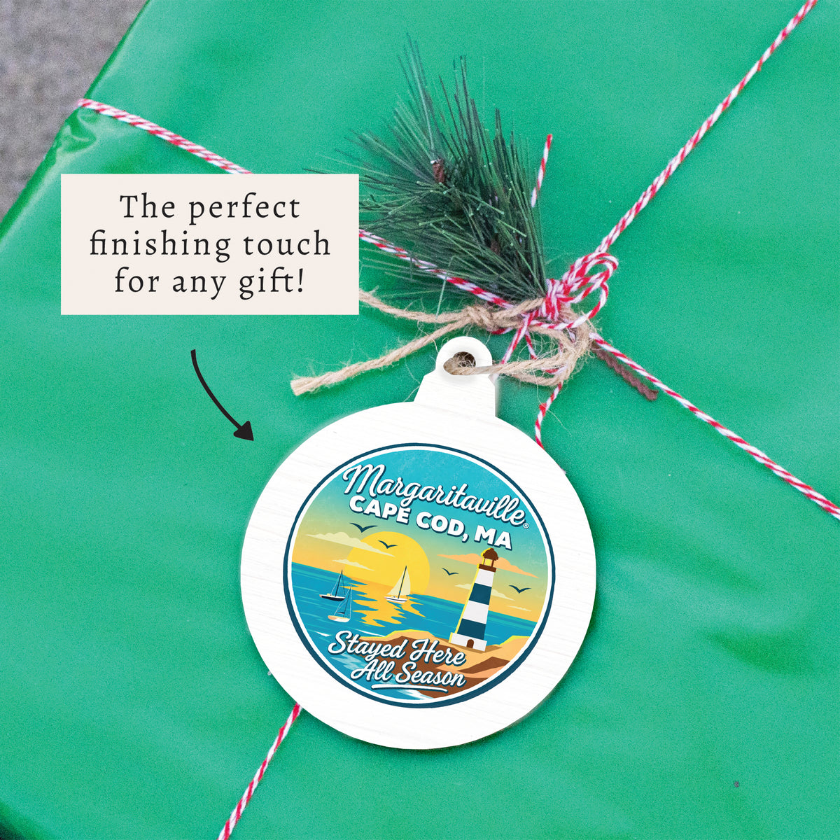 *Cape Cod Stayed Here All Season Ornament