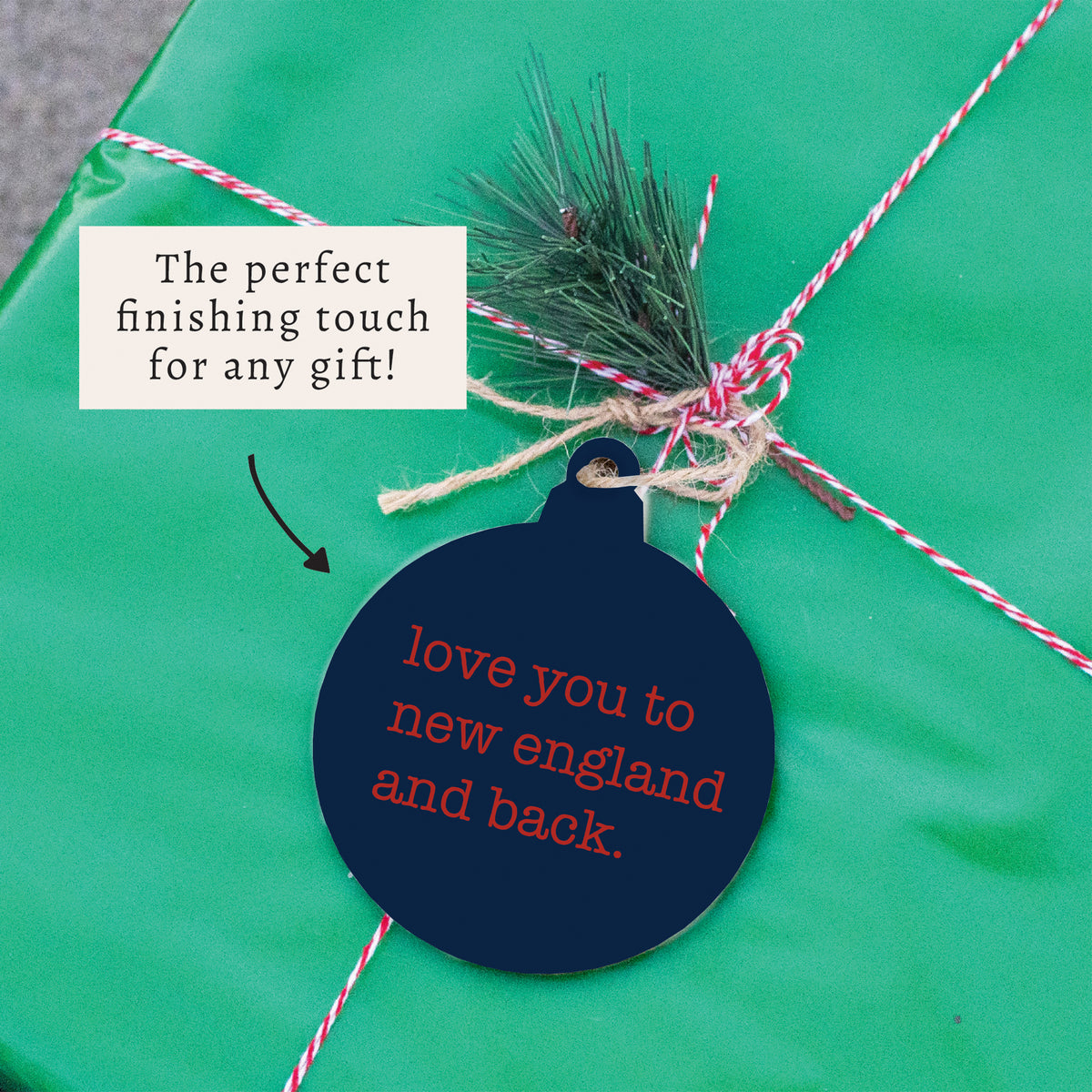 Love You To New England Ornament
