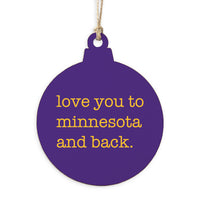 Love You To Minnesota Ornament