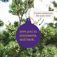Love You To Minnesota Ornament
