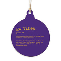 Go Vikes DefinitionOrnament