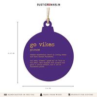 Go Vikes DefinitionOrnament