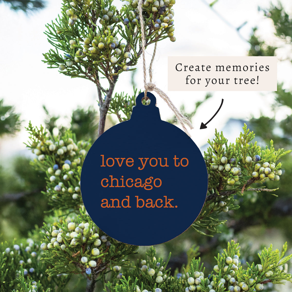 Love You To Chicago Ornament