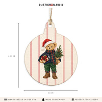 Holiday Teddy Bear Ornament