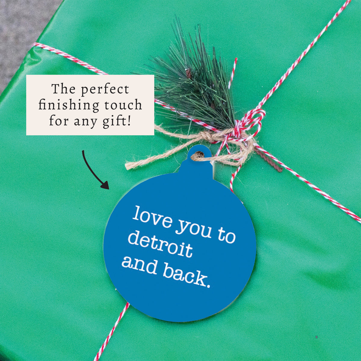 Love You To Detroit Ornament