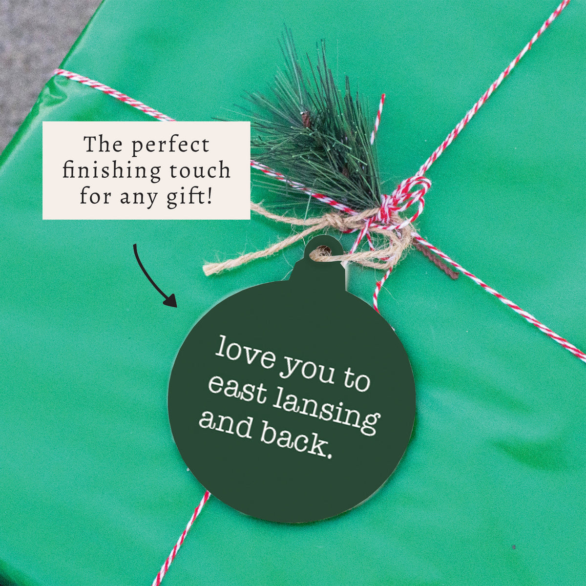 Love You To East Lan-Sing Ornament