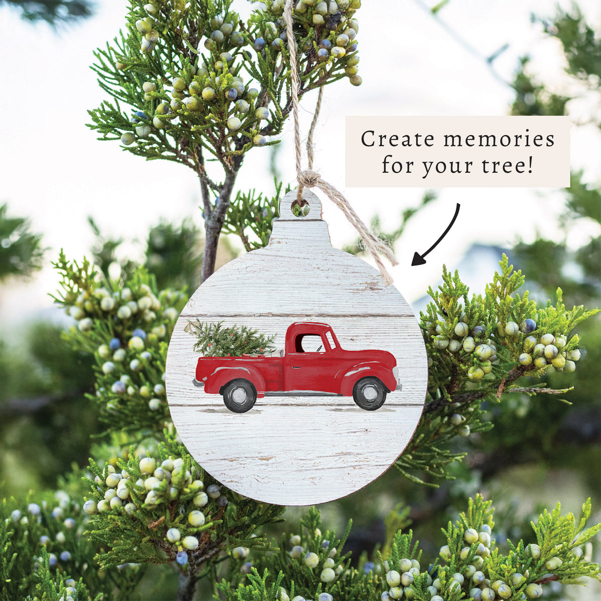 Christmas Tree Truck Ornament