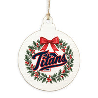 Titans Holiday Wreath Ornament