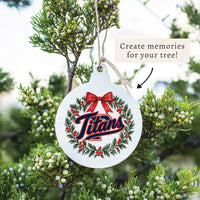 Titans Holiday Wreath Ornament
