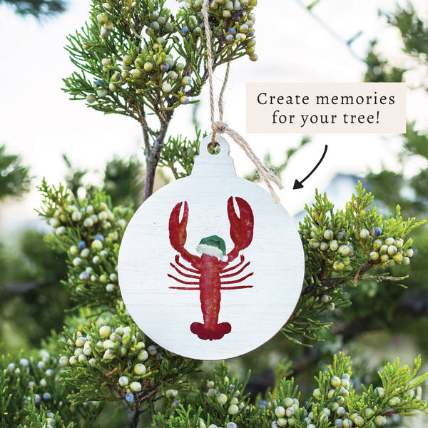 Santa Lobster Ornament