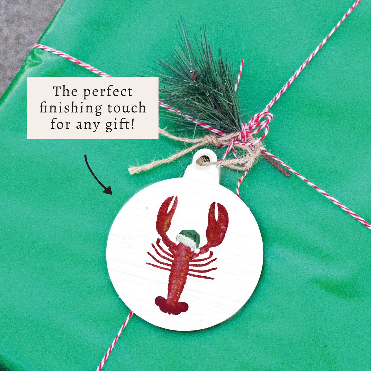 Santa Lobster Ornament