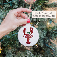 Santa Lobster Ornament