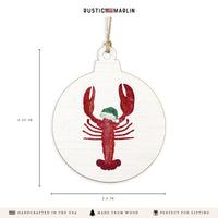 Santa Lobster Ornament
