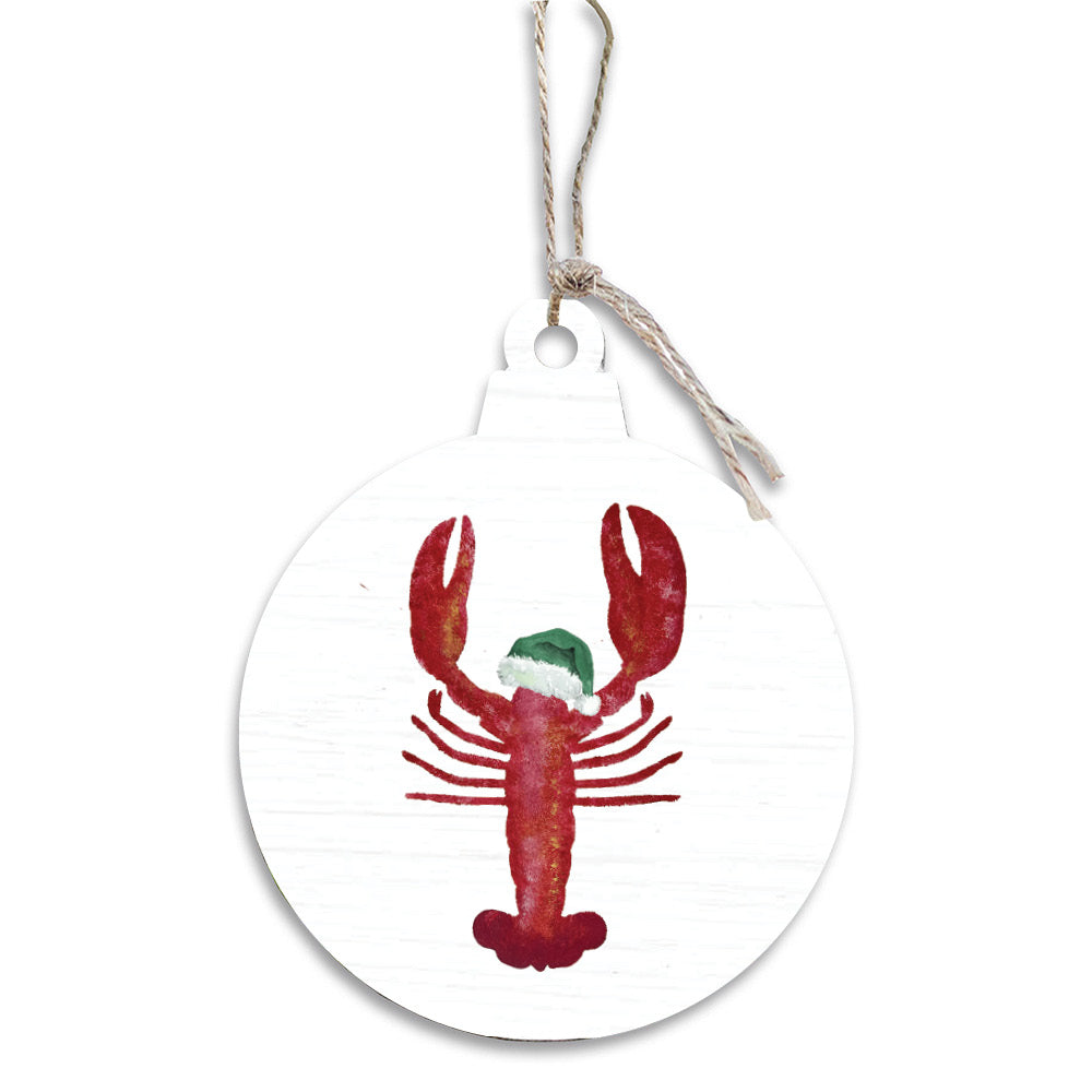 Santa Lobster Bulb Ornament
