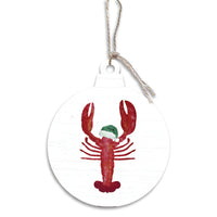 Santa Lobster Bulb Ornament