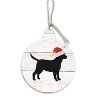 Santa Dog Bulb Ornament