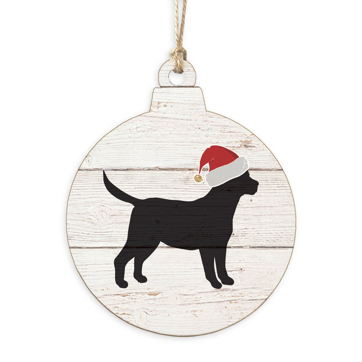 Santa Dog Bulb Ornament | Christmas Ornament | Dog Gift
