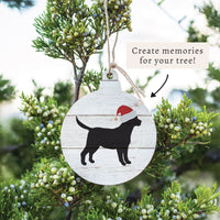 Santa Dog Bulb Ornament | Christmas Ornament | Dog Gift