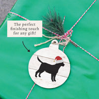 Santa Dog Bulb Ornament | Christmas Ornament | Dog Gift