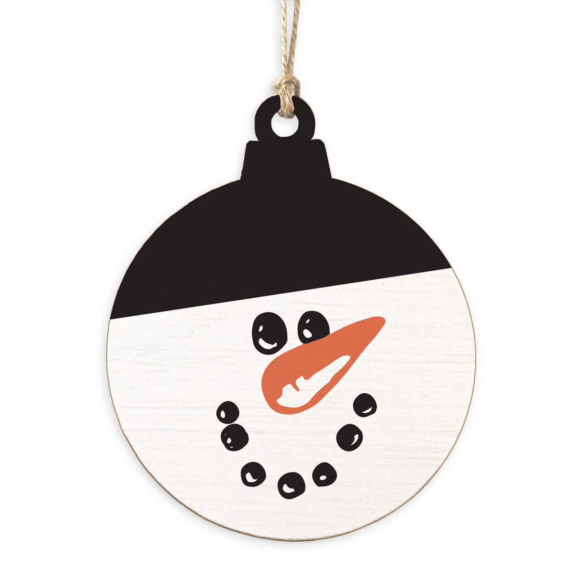 Snowman Face Ornament