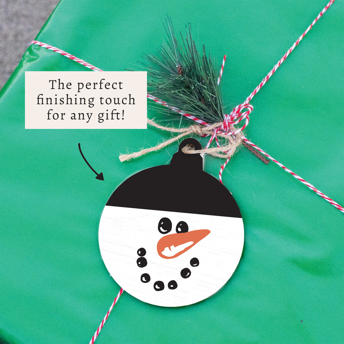 Snowman Face Ornament
