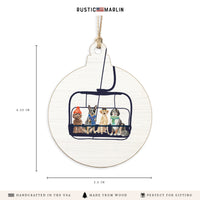 Dogs Ski Lift Ornament