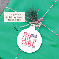 Ski Like A Girl Ornament