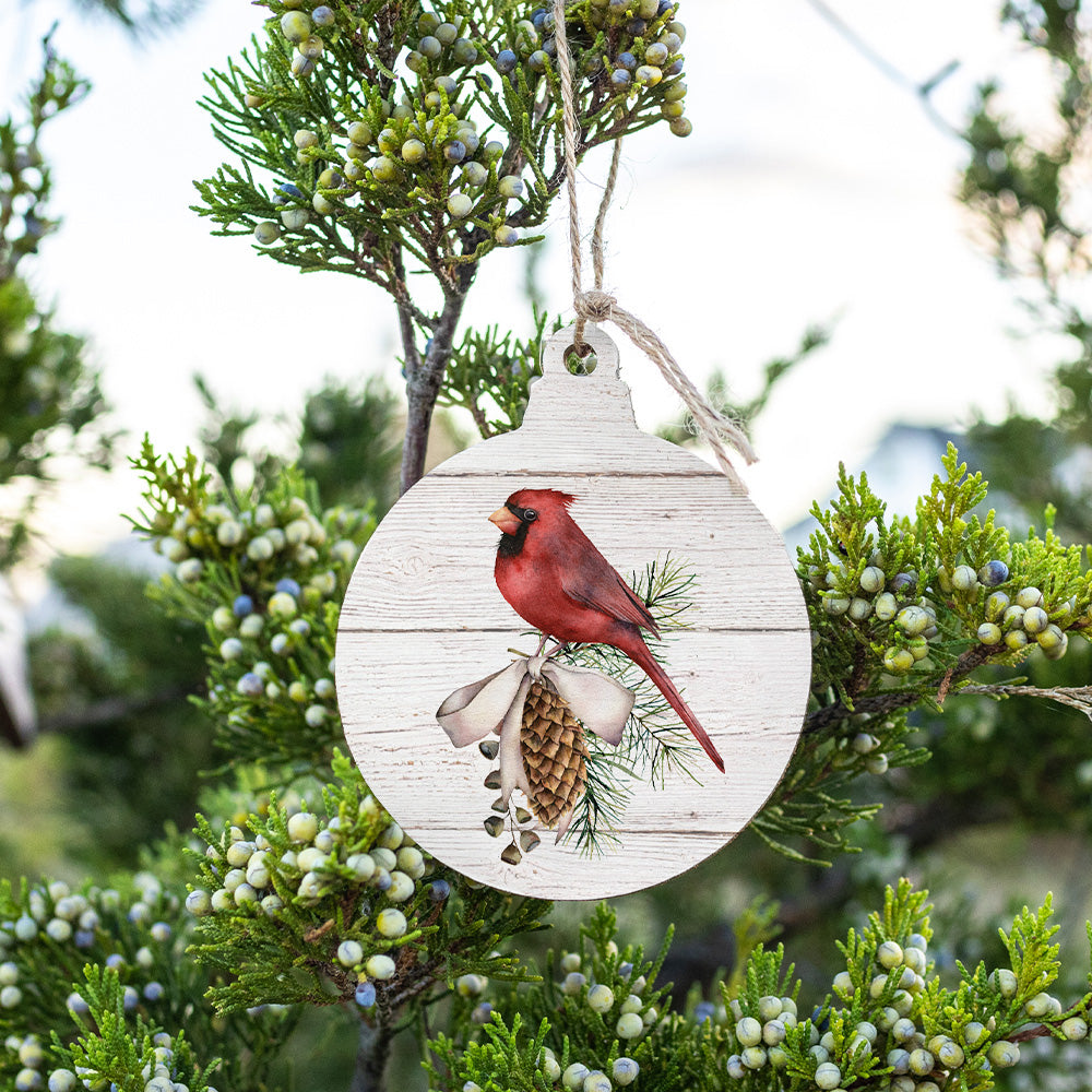 Cardinal Bulb Ornament
