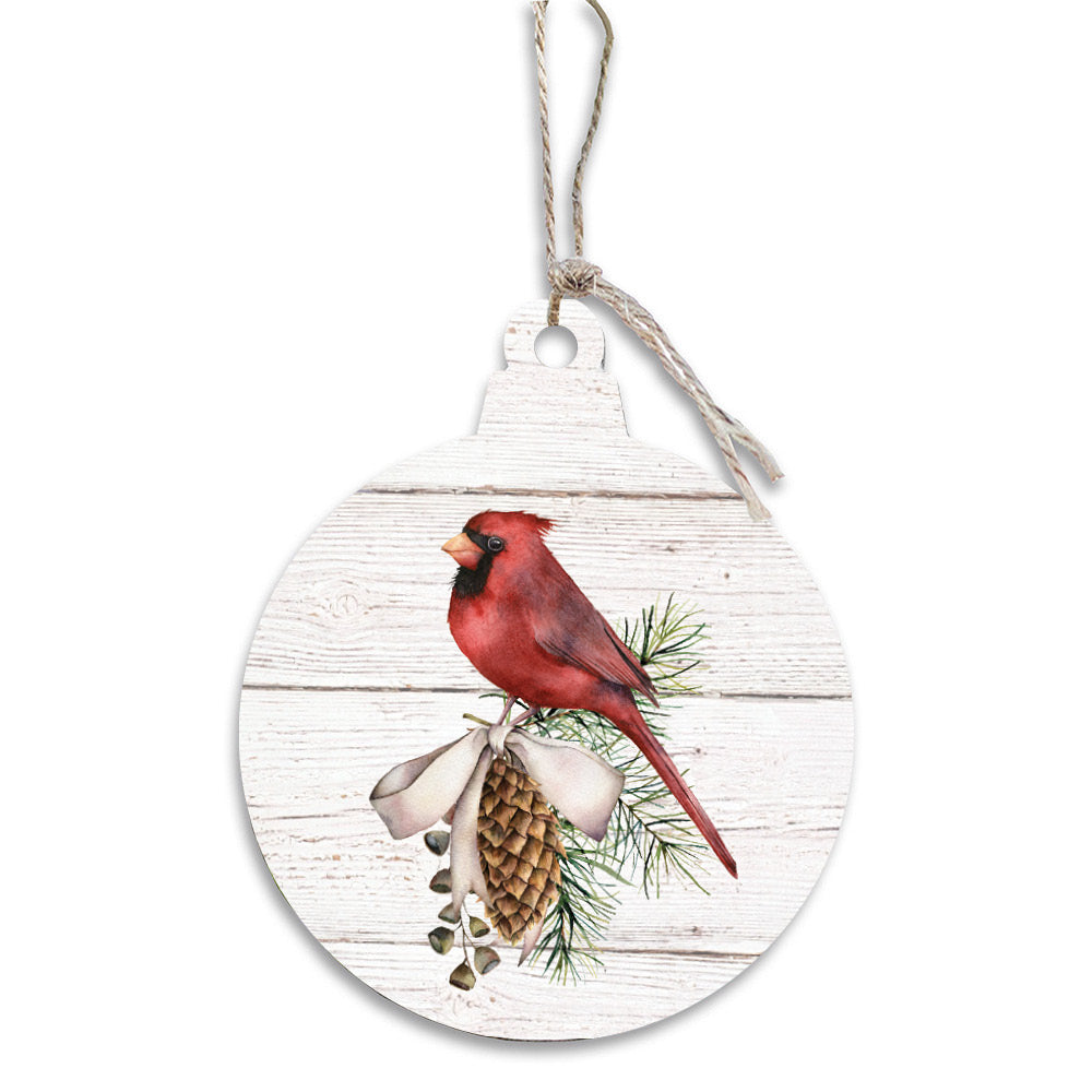 Cardinal Bulb Ornament