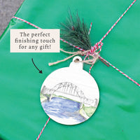 Watercolor Bridge Ornament