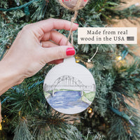 Watercolor Bridge Ornament
