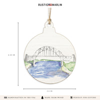 Watercolor Bridge Ornament