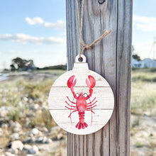 Load image into Gallery viewer, Watercolor Lobster Bulb Ornament
