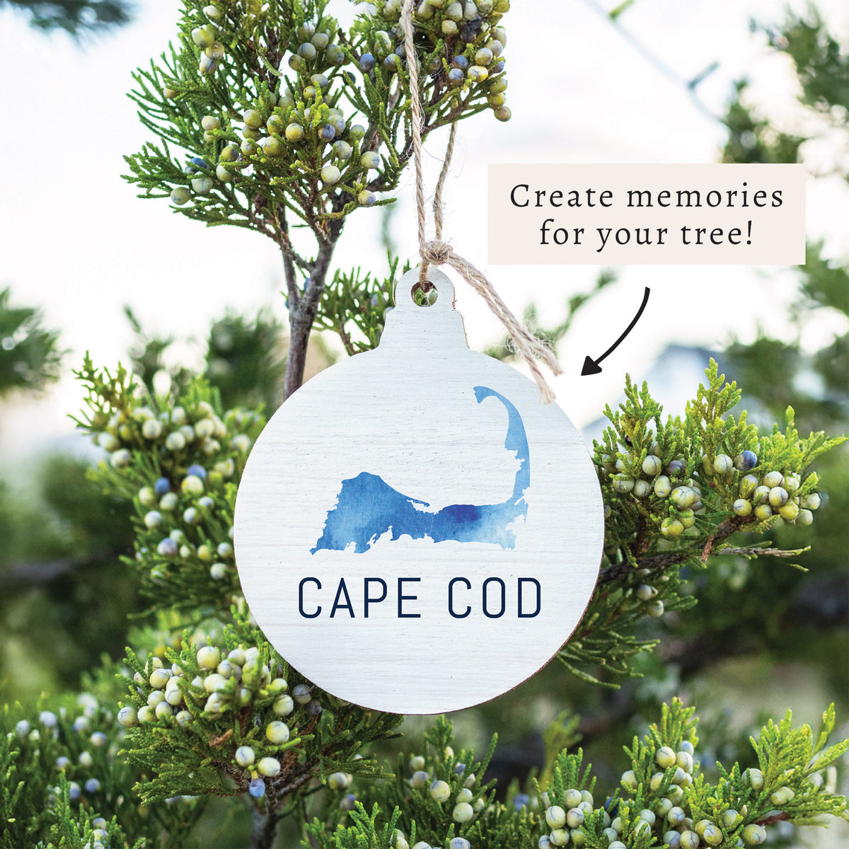 Watercolor Cape Cod Ornament