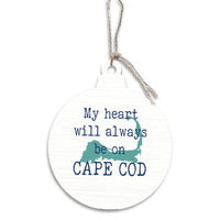 My Heart Cape Cod Bulb Ornament