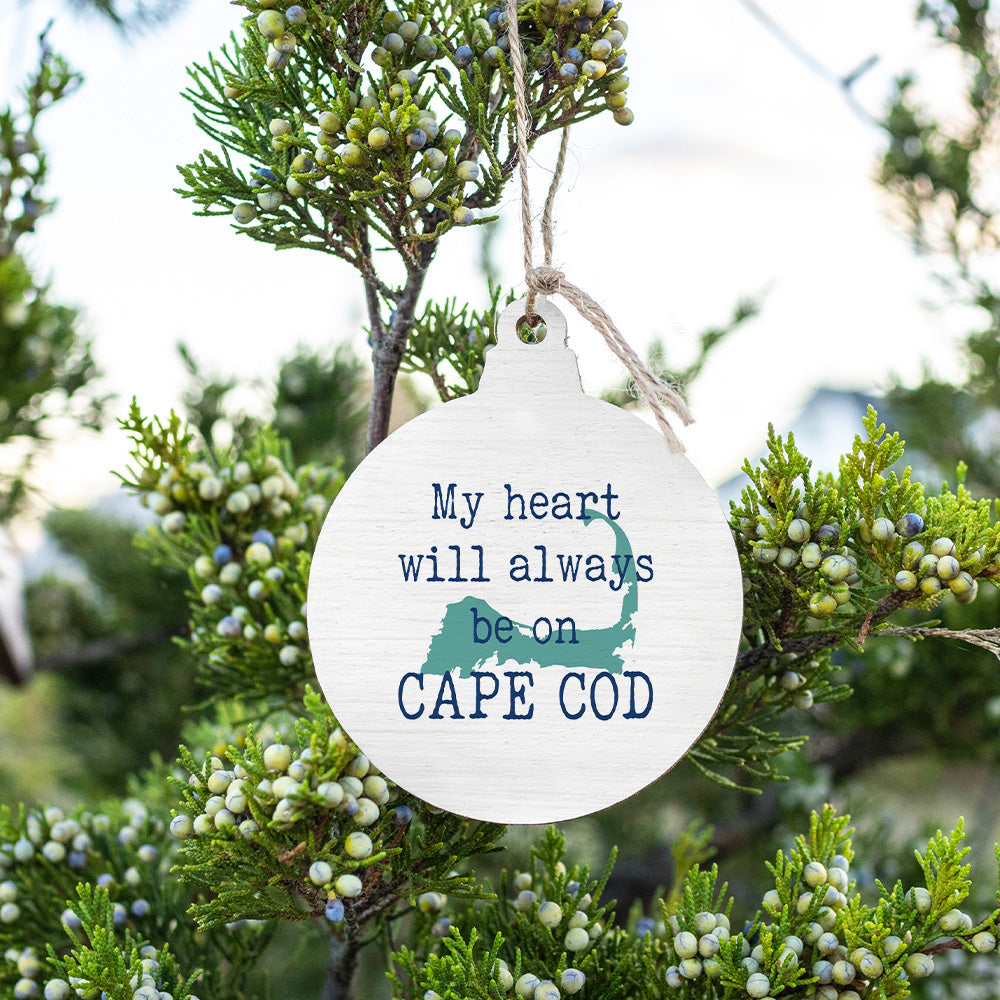 My Heart Cape Cod Bulb Ornament