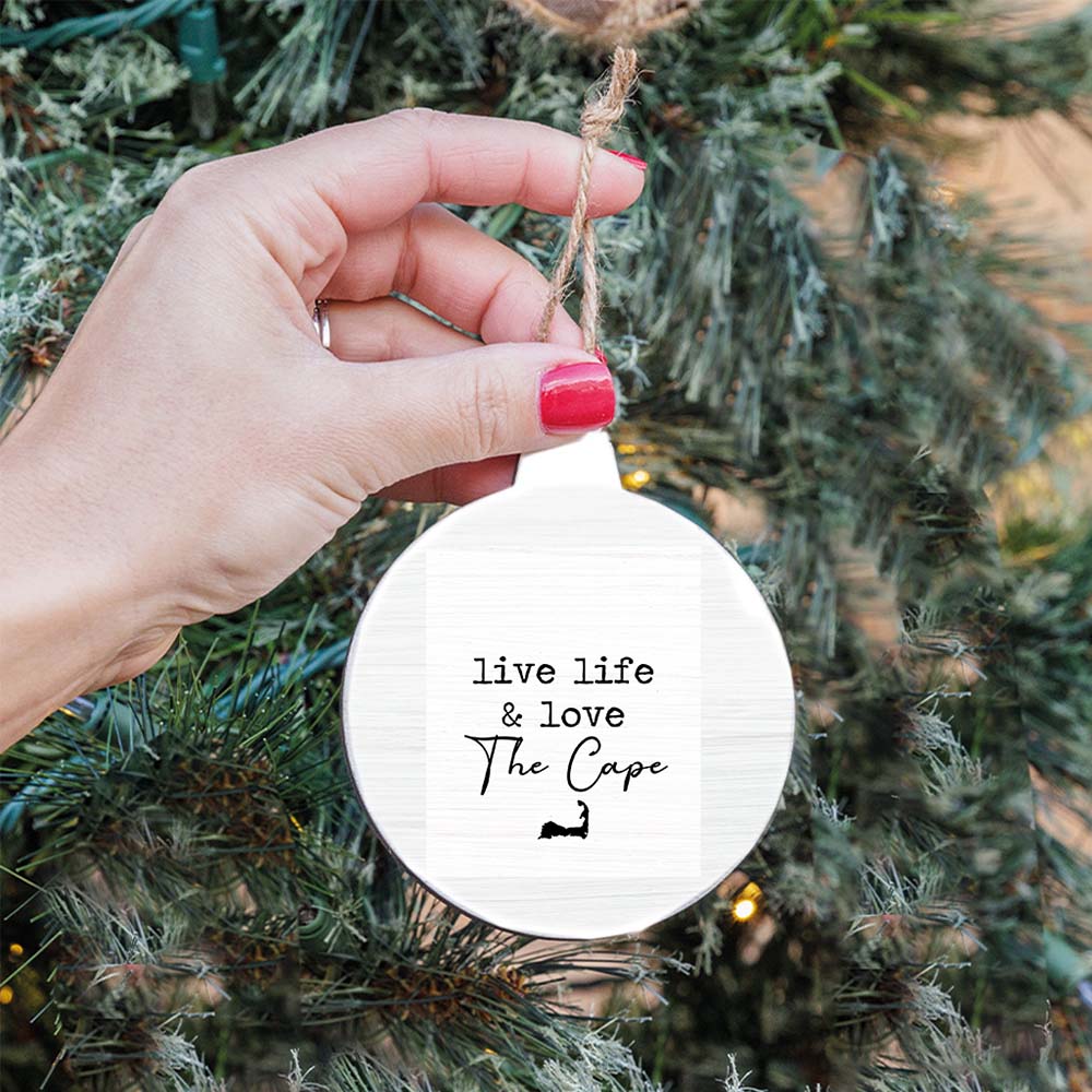 Live Life Bulb Ornament