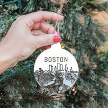 Load image into Gallery viewer, Boston City Map Bulb Ornament
