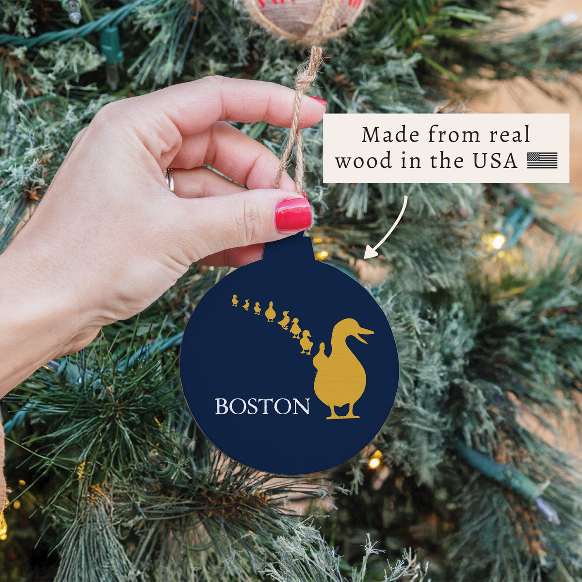Boston Ducklings Ornament