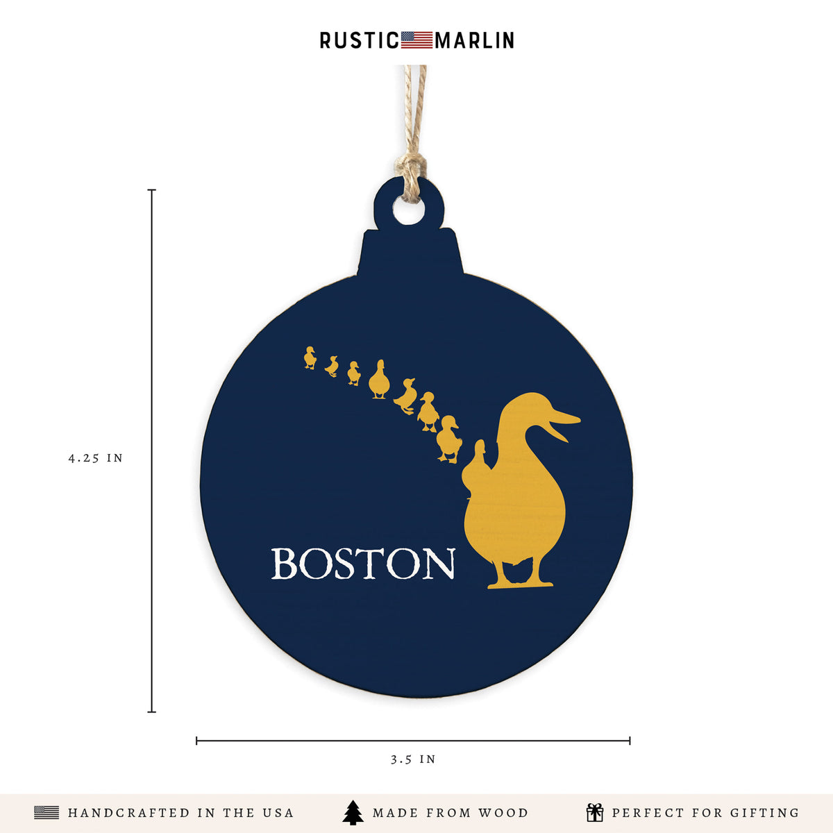 Boston Ducklings Ornament