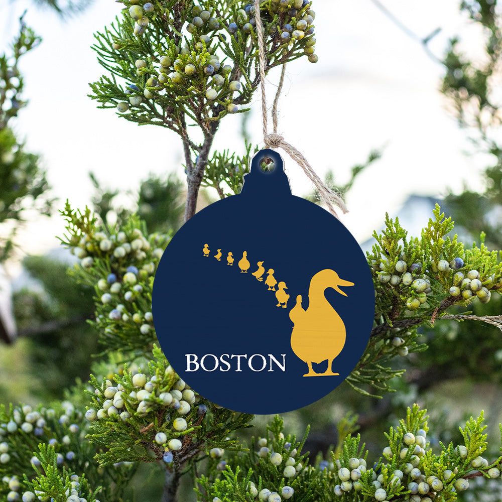 Boston Duckling Bulb Ornament
