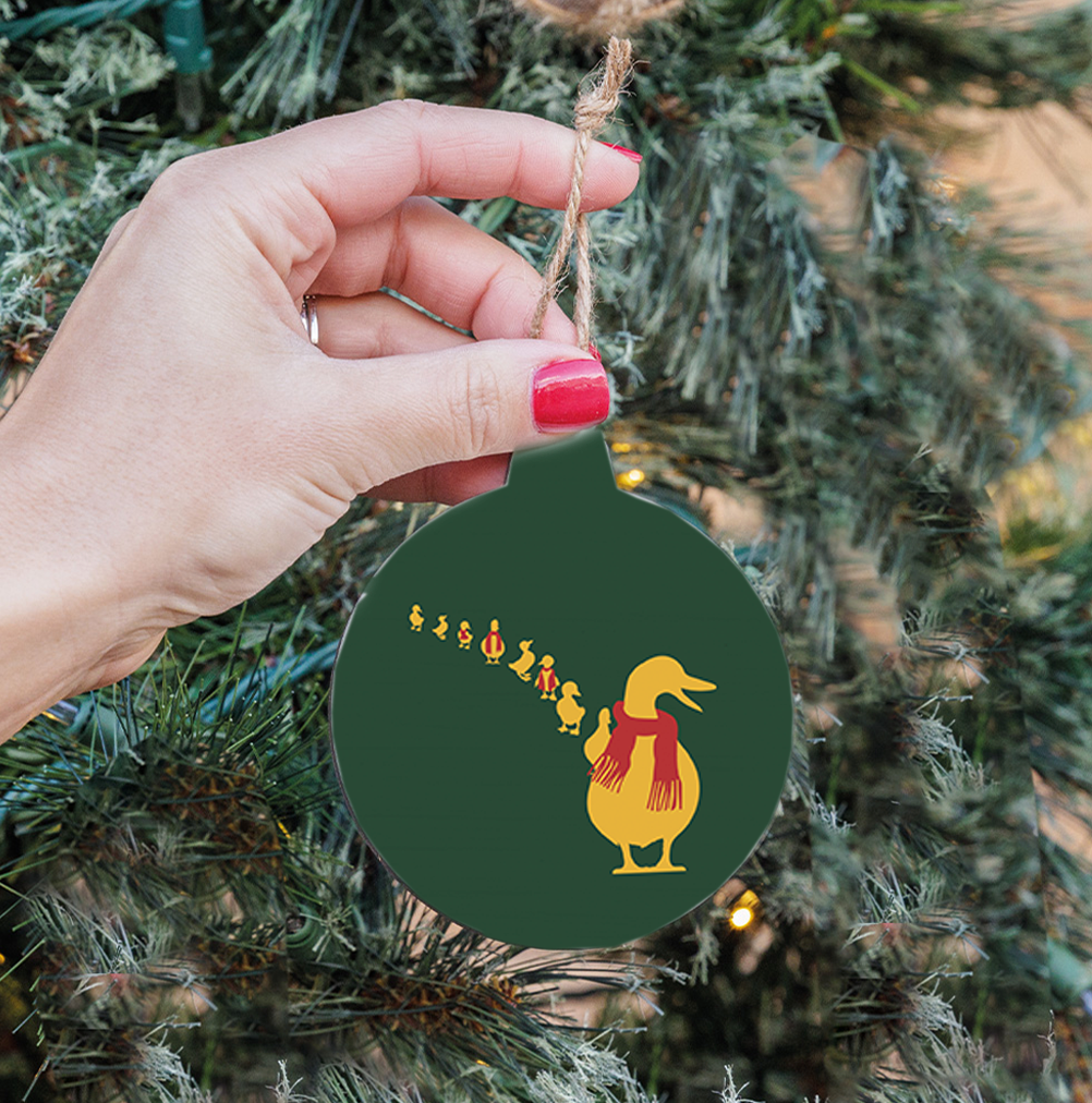 Holiday Ducklings Bulb Ornament