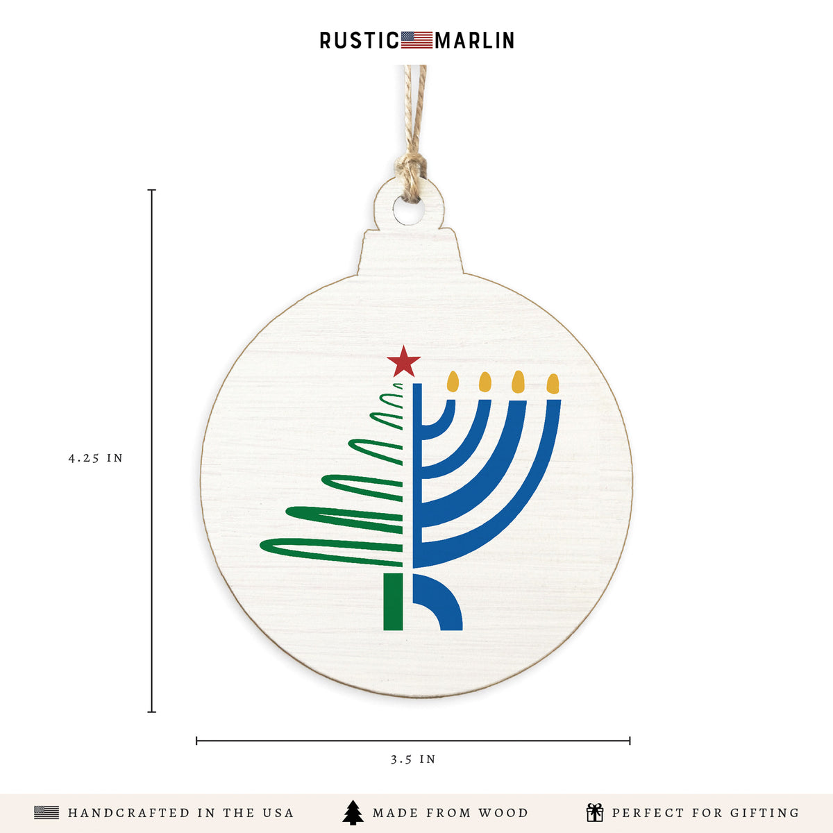 Christmas Hanukkah Ornament