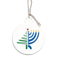 Christmas Hanukkah Bulb Ornament
