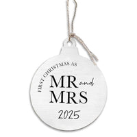 Mr & Mrs First Christmas Bulb Ornament