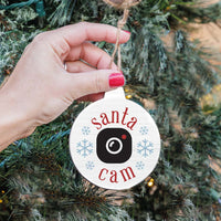 Santa Cam Bulb Ornament