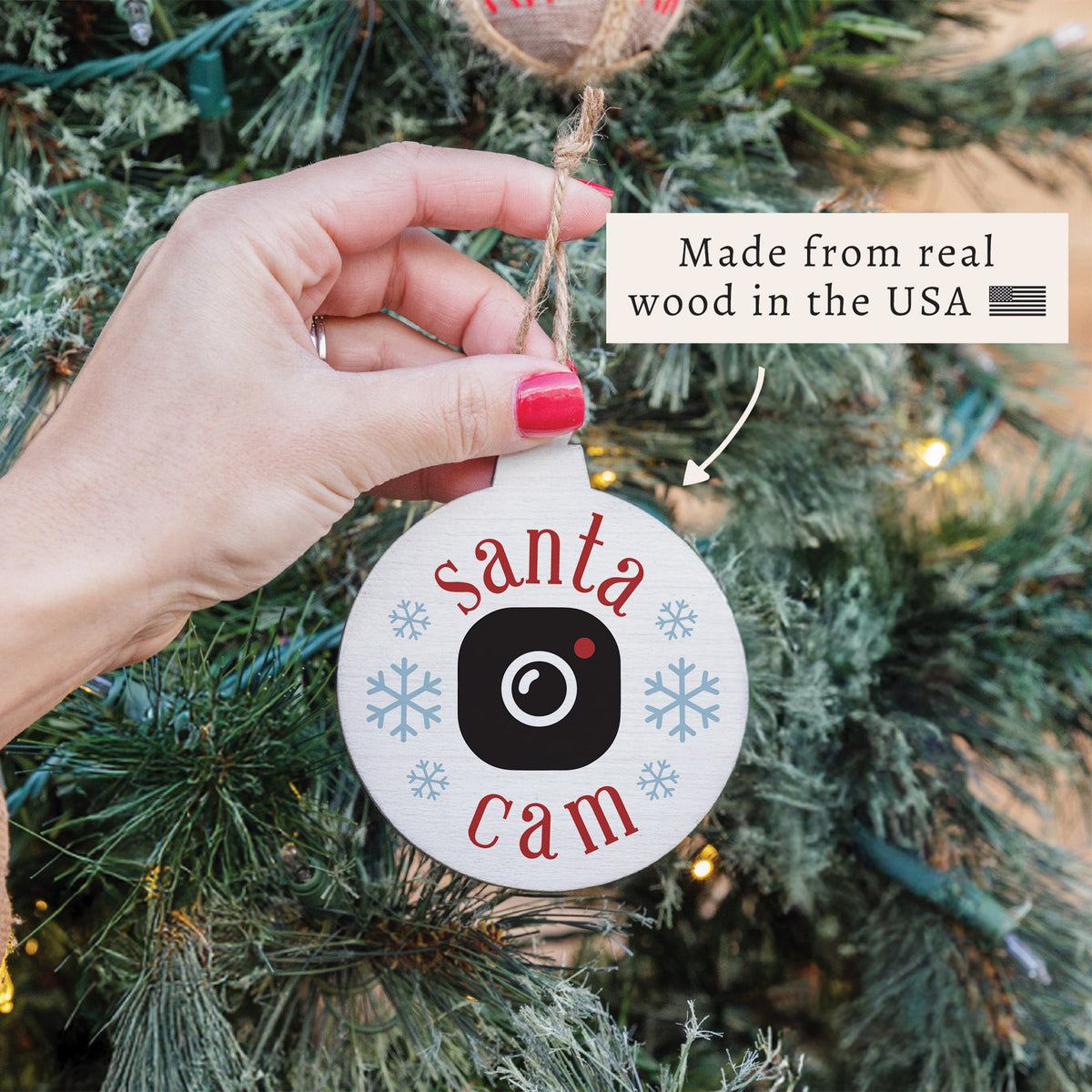 Santa Cam Ornament
