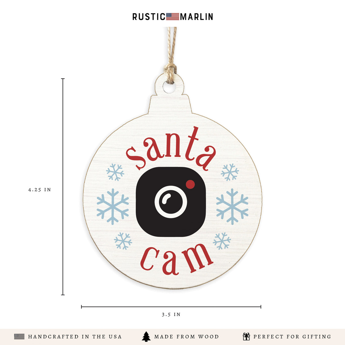 Santa Cam Ornament