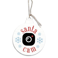 Santa Cam Bulb Ornament